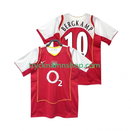Arsenal BERGKAMP 10 2004 2005 Tröja Retro 1:a Matchställ Män Kortärmad