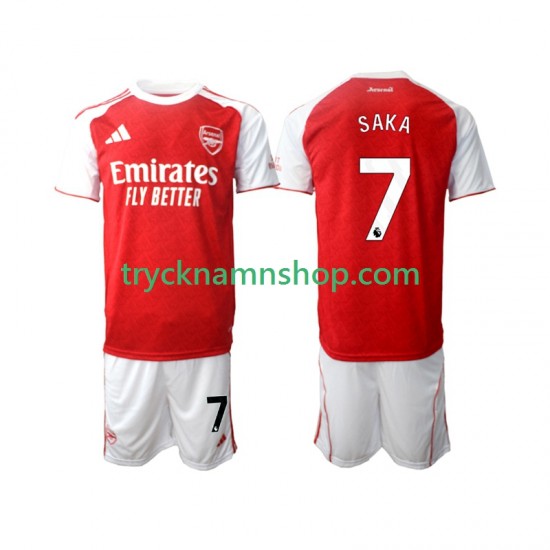 Arsenal Bukayo Saka 7 2025-2026 Tröja 1:a Matchställ Barn Kortärmad