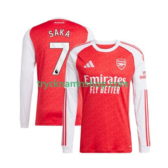 Arsenal Bukayo Saka 7 2025-2026 Tröja 1:a Matchställ Män Långärmad