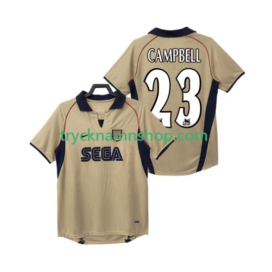 Arsenal CAMPBELL 23 2001 2002 Tröja Retro 2:a Matchställ Män Kortärmad