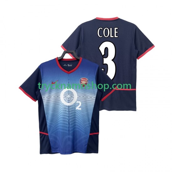 Arsenal COLE 3 2002 2004 Tröja Retro 2:a Matchställ Män Kortärmad