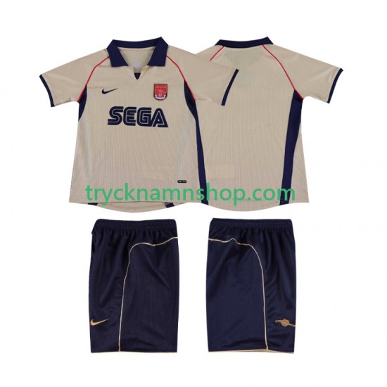Arsenal 2001 2002 Tröja Retro 2:a Matchställ Barn Kortärmad
