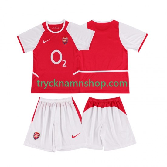 Arsenal 2002 2003 Tröja Retro 1:a Matchställ Barn Kortärmad
