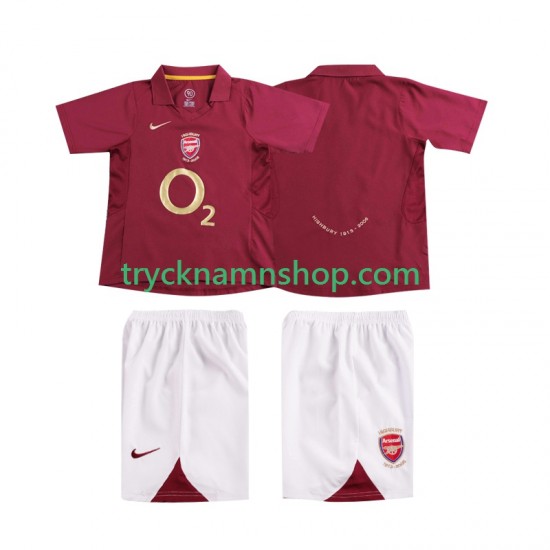 Arsenal 2005 2006 Tröja Retro 1:a Matchställ Barn Kortärmad