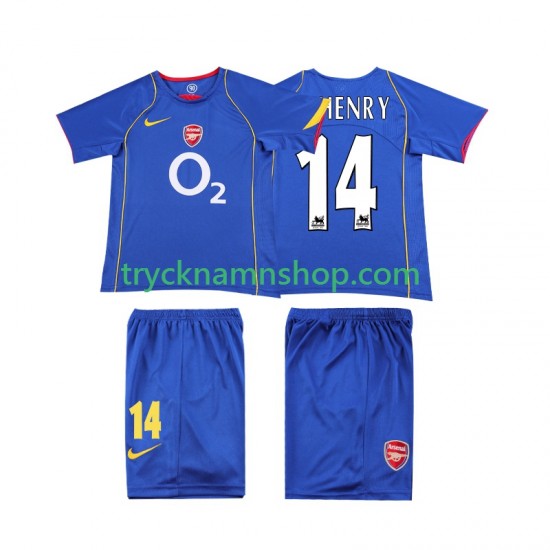 Arsenal Thierry Henry 14 2004 2005 Tröja Retro 2:a Matchställ Barn Kortärmad