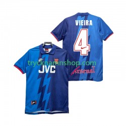 Arsenal VIEIRA 4 1995 1996 Tröja Retro 2:a Matchställ Män Kortärmad