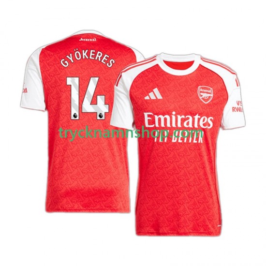 Arsenal Viktor Gyokeres 14 2025-2026 Tröja 1:a Matchställ Män Kortärmad