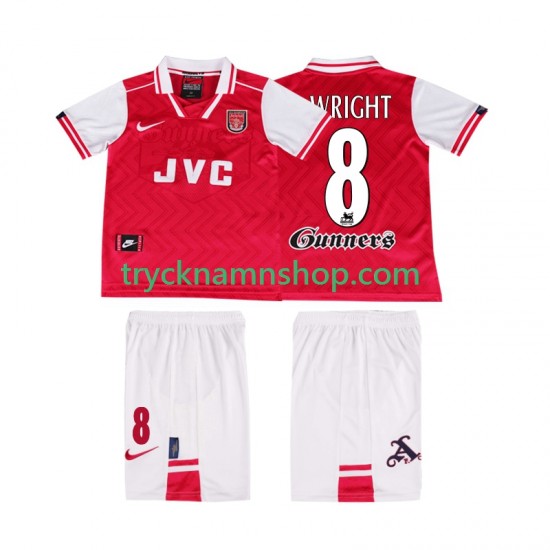 Arsenal WRIGHT 8 1996 1997 Tröja Retro 1:a Matchställ Barn Kortärmad