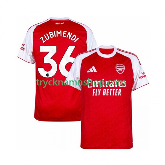 Arsenal Zubimendi 36 2025-2026 Tröja 1:a Matchställ Män Kortärmad