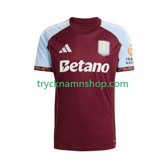 Aston Villa 2025-2026 Tröja 1:a Matchställ Män Kortärmad