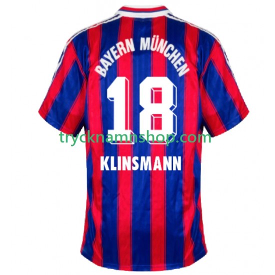 FC Bayern München Klinsmann 18 1995 1997 Tröja Retro 1:a Matchställ Män Kortärmad