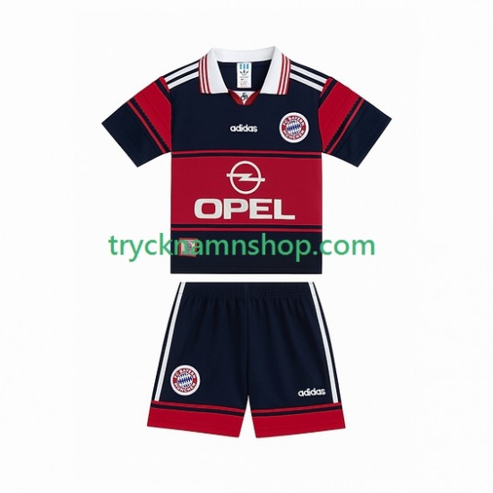 FC Bayern München 1997 1999 Tröja Retro 1:a Matchställ Barn Kortärmad