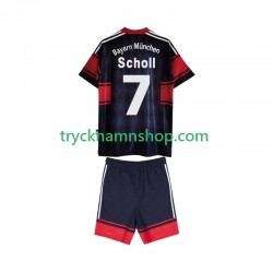 FC Bayern München Scholl 7 1997 1999 Tröja Retro 1:a Matchställ Barn Kortärmad