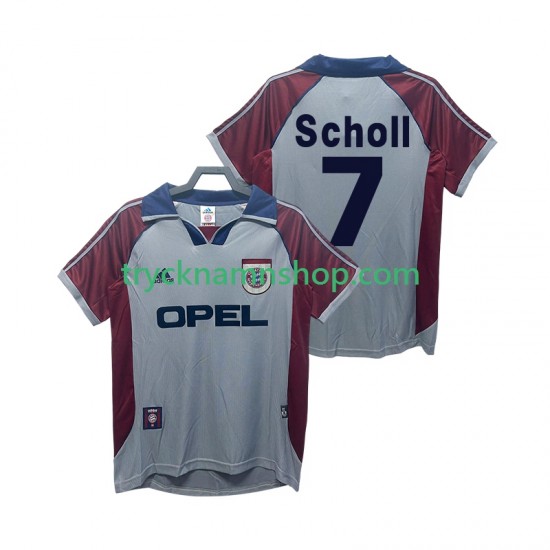FC Bayern München Scholl 7 1998 1999 Tröja Retro 3:e Matchställ Män Kortärmad