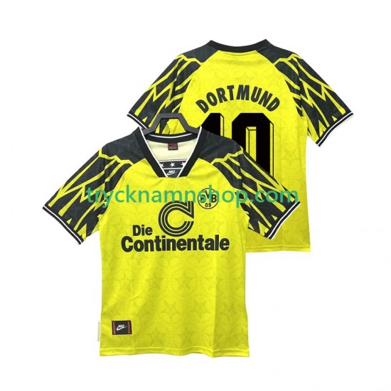 Borussia Dortmund Moller 10 1994 1995 Tröja Retro 1:a Matchställ Män Kortärmad