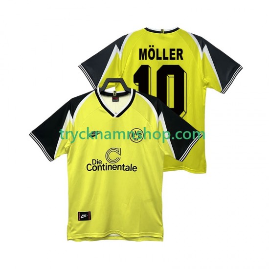 Borussia Dortmund Moller 10 1995 1996 Tröja Retro 1:a Matchställ Män Kortärmad