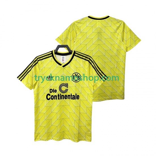 Borussia Dortmund 1988 1989 Tröja Retro 1:a Matchställ Män Kortärmad