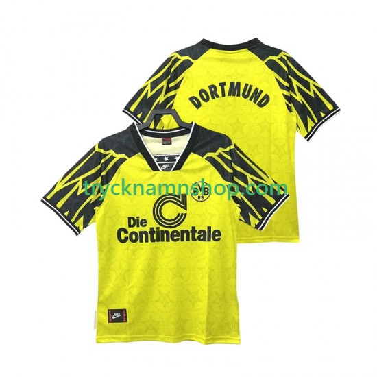 Borussia Dortmund 1994 1995 Tröja Retro 1:a Matchställ Män Kortärmad