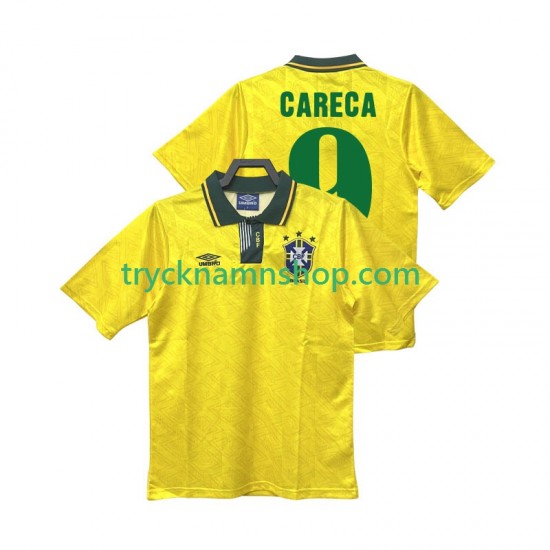 Brasilien CARECA 9 1991 1993 Tröja Retro 1:a Matchställ Män Kortärmad