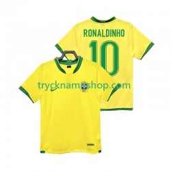 Brasilien RONALDINHO 10 2006 Tröja Retro 1:a Matchställ Män Kortärmad