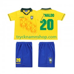 Brasilien RONALDO 20 1994 Tröja Retro 1:a Matchställ Barn Kortärmad