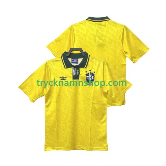 Brasilien 1991 1993 Tröja Retro 1:a Matchställ Män Kortärmad