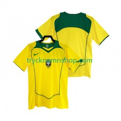Brasilien 2004 Tröja Retro 1:a Matchställ Män Kortärmad