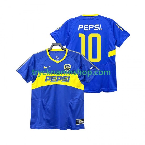 CA Boca Juniors PEPSI 10 2003 2004 Tröja Retro 1:a Matchställ Män Kortärmad