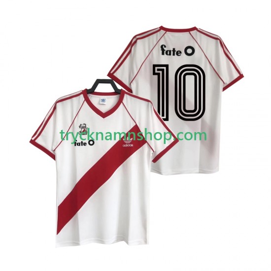 CA River Plate 10 1986 Tröja Retro 1:a Matchställ Män Kortärmad