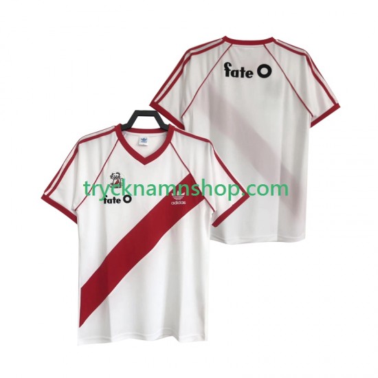 CA River Plate 1986 Tröja Retro 1:a Matchställ Män Kortärmad