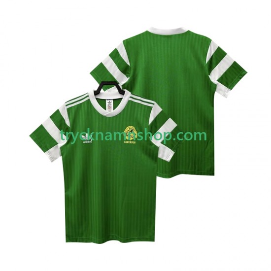 Kamerun 1990 Tröja Retro 1:a Matchställ Män Kortärmad