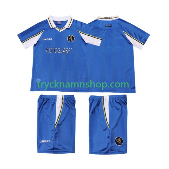 Chelsea 1997 1999 Tröja Retro 1:a Matchställ Barn Kortärmad