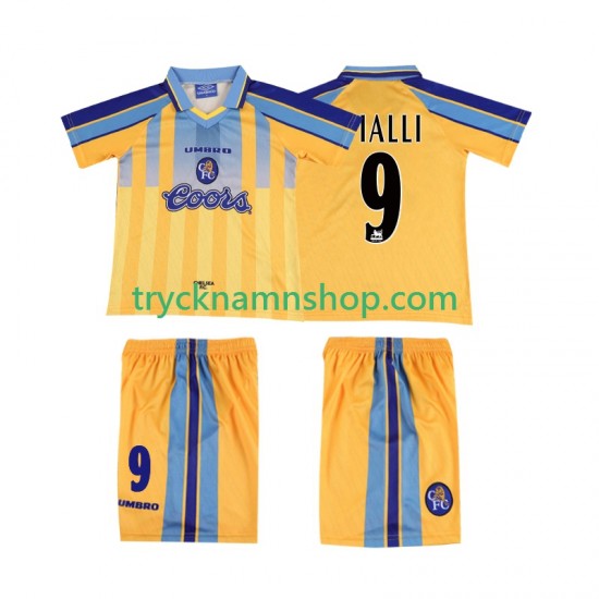 Chelsea VIALLI 9 1995 1997 Tröja Retro 2:a Matchställ Barn Kortärmad
