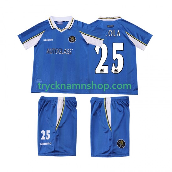 Chelsea ZOLA 25 1997 1999 Tröja Retro 1:a Matchställ Barn Kortärmad