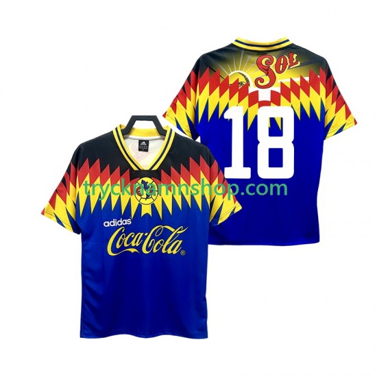 Club América 18 1995 Tröja Retro 2:a Matchställ Män Kortärmad