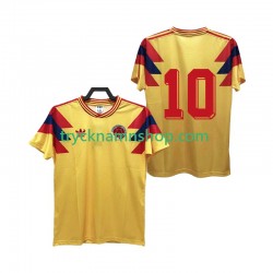 Colombia 10 1990 Tröja Retro 1:a Matchställ Män Kortärmad