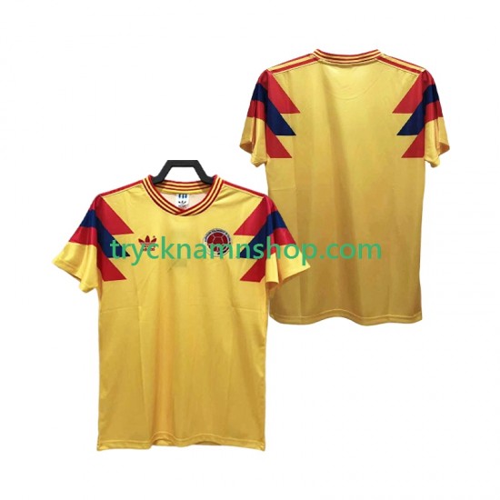 Colombia 1990 Tröja Retro 1:a Matchställ Män Kortärmad