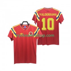 Colombia VALDERRAMA 10 1990 Tröja Retro 2:a Matchställ Män Kortärmad