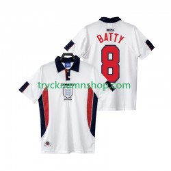 England BATTY 8 1998 Tröja Retro 1:a Matchställ Män Kortärmad