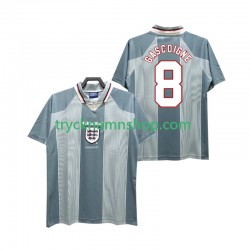 England CASCOIGNE 8 1996 Tröja Retro 2:a Matchställ Män Kortärmad