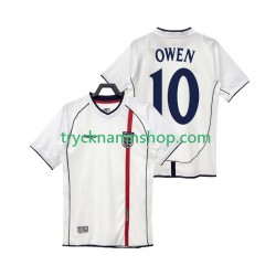 England OWEN 10 2002 Tröja Retro 1:a Matchställ Män Kortärmad