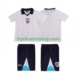 England 1996 Tröja Retro 1:a Matchställ Barn Kortärmad