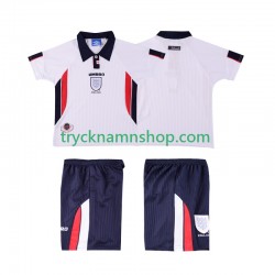 England 1998 Tröja Retro 1:a Matchställ Barn Kortärmad