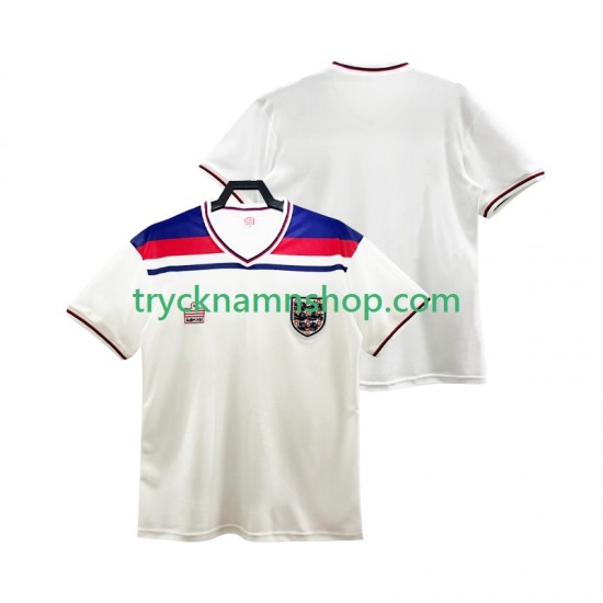 England 1982 Tröja Retro 1:a Matchställ Män Kortärmad