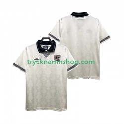 England 1990 Tröja Retro 1:a Matchställ Män Kortärmad