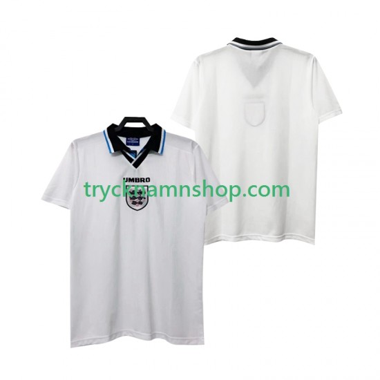 England 1996 Tröja Retro 1:a Matchställ Män Kortärmad