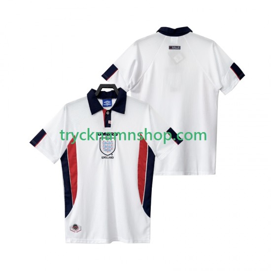 England 1998 Tröja Retro 1:a Matchställ Män Kortärmad
