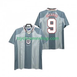 England SHEARER 9 1996 Tröja Retro 2:a Matchställ Män Kortärmad