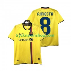 FC Barcelona A INIESTA 8 2008 2009 Tröja Retro 2:a Matchställ Män Kortärmad