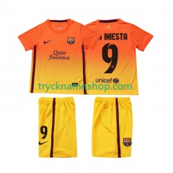 FC Barcelona A INIESTA 9 2012 2013 Tröja Retro 2:a Matchställ Barn Kortärmad